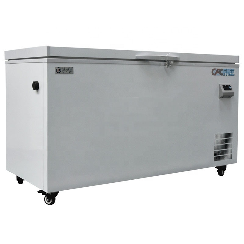 370L -80 Degree Horizontal Tuna Fish Storage Ultra Low Freezer For Commercial Shop Use