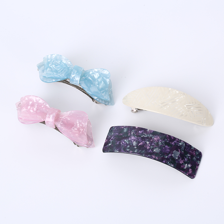 Latest Acrylic Barrettes Chinese Big Bow Hair Clips For Hair Bows With Clips