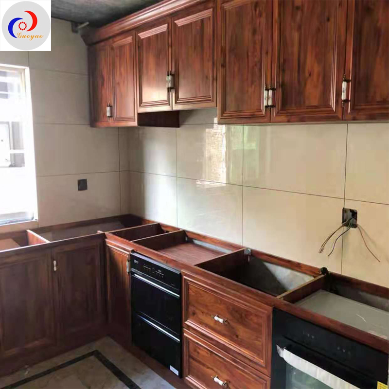 Алюминиевый профиль для кухонного шкафа 6063T5 с отделкой под дерево