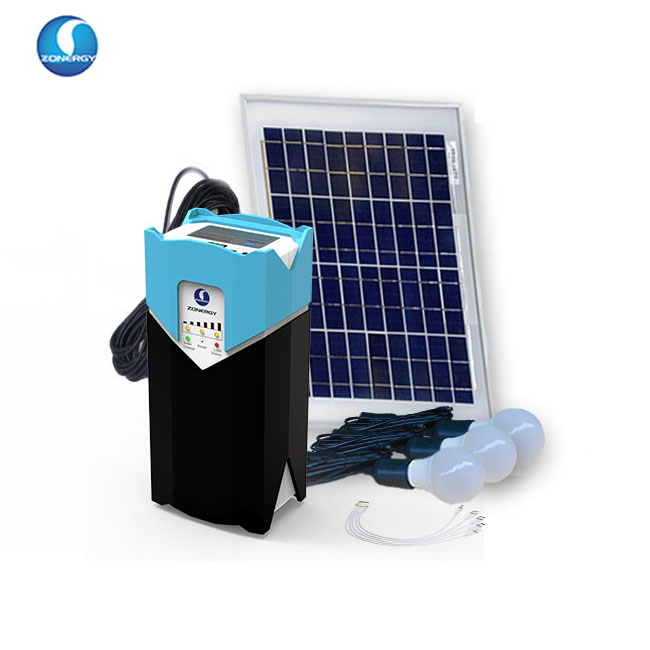 ZONERGY 10 Вт домашний Солнечный силовой систем банк генератор с Offgrid Power солнечное мобильное зарядное устройство