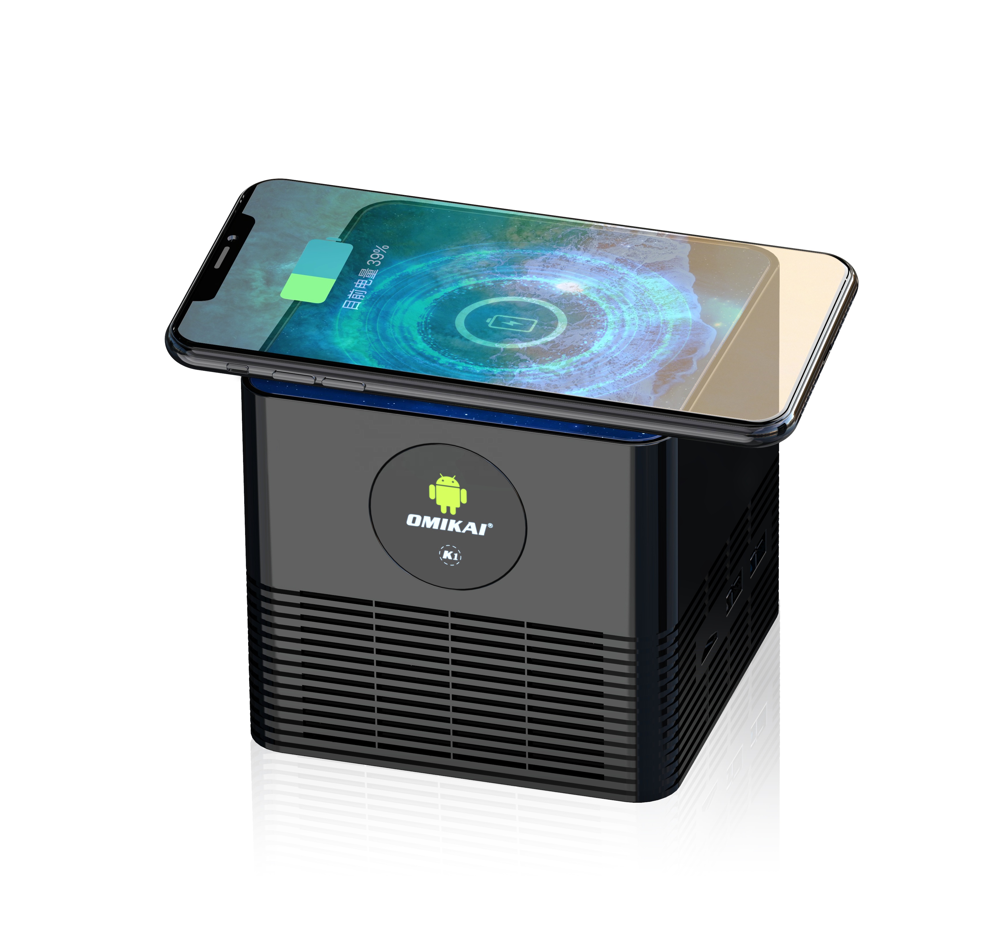 2020 Новое поступление Android 10 Tv Box 4 Гб Ram 32 ГБ Rom Omikai K1 Беспроводная Быстрая зарядка Box Set Top Box