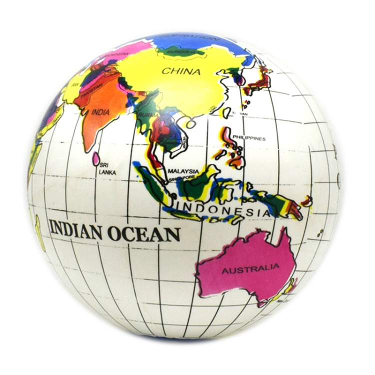 Children Globe Ball English Version Earth Shape World Map Summer Water Toys Beach Ball