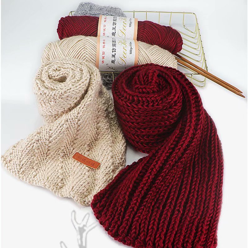 Eco-friendly high quality 10ply Imitation mink hand knitting scarf yarn