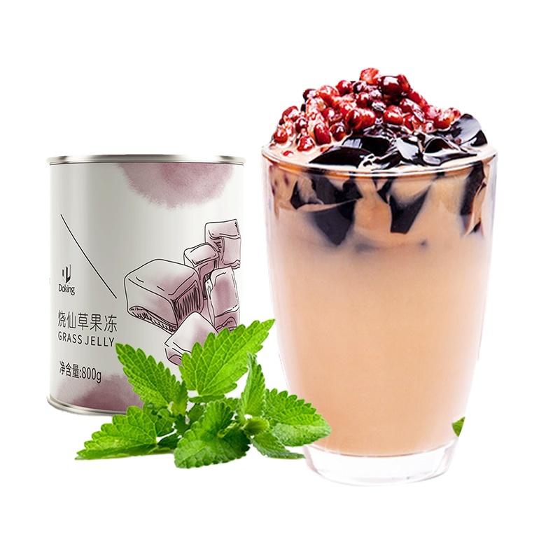 Doking Factory directly sell Ready to eat Grass Jelly &Pudding canned for bubble tea