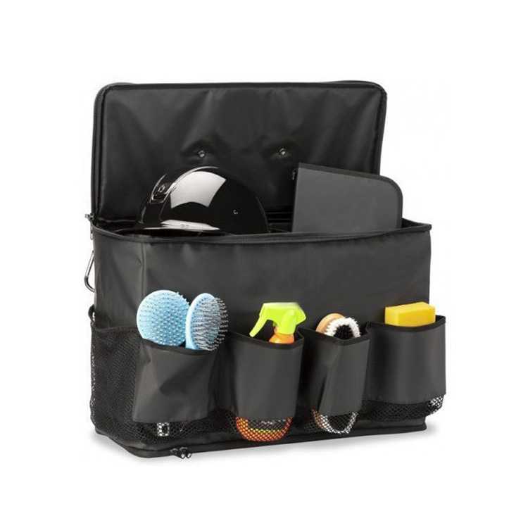 Customized 500D Tarpaulin Grooming Care Tool Bag Hanging Horse Grooming Box