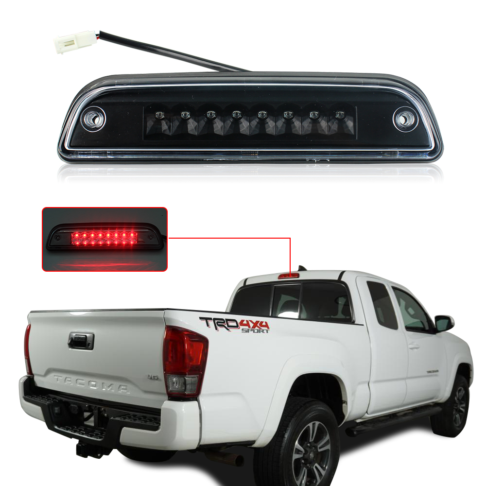 Подходит для Toyota tacoma 1995-2016 черный корпус задний третий стоп-сигнал Светодиодная лампа
