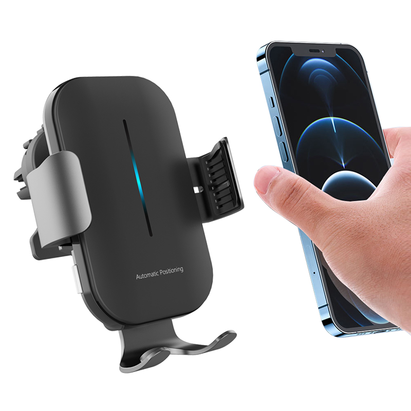 Latest Products 15w Qi Fast Charging Auto Intelligent Sensor Precision Positioning Wireless Charger Car Holder