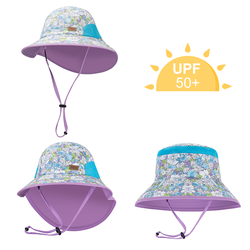 Kids Hat Sun Bucket Hat Cute Baby Summer Travel Outdoor Toddler Infant Beach Hat for Girls