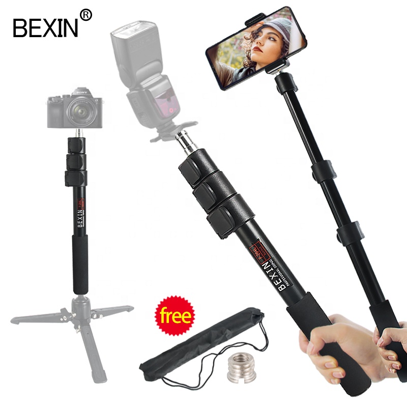 BEXIN outdoor Extendable Flexible camera flash light handheld grip support rod bracket holder for Studio speedlite photography