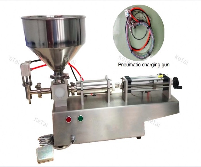 Pneumatic filling gun of pneumatic liquid sachet filling machine filling machine spare parts quantitative juice bottle automatic