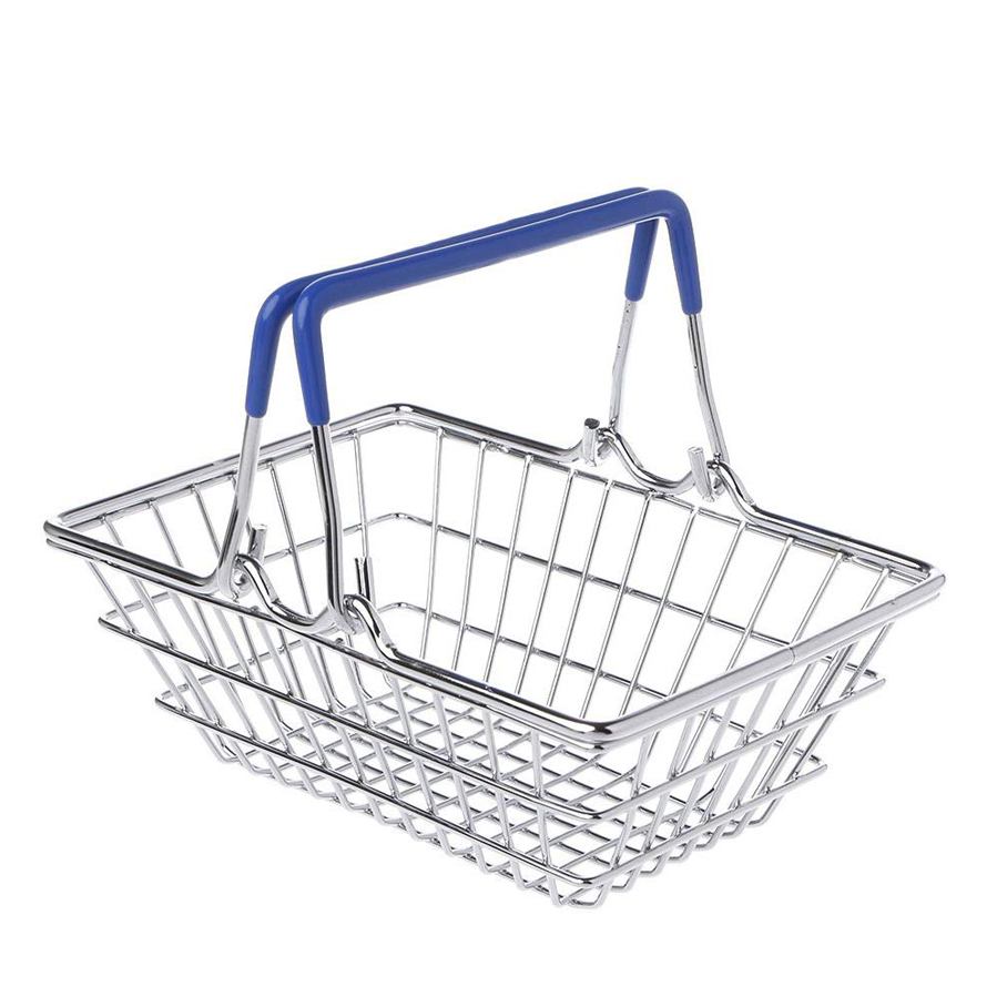 Mesh small wire shopping basket