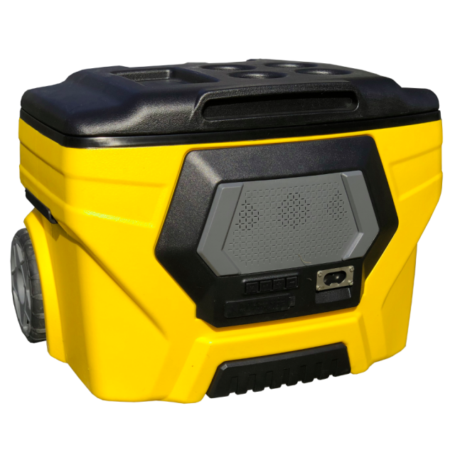 Инновационный жесткий охладитель большой емкости с тележкой Smart cooler box 55QT