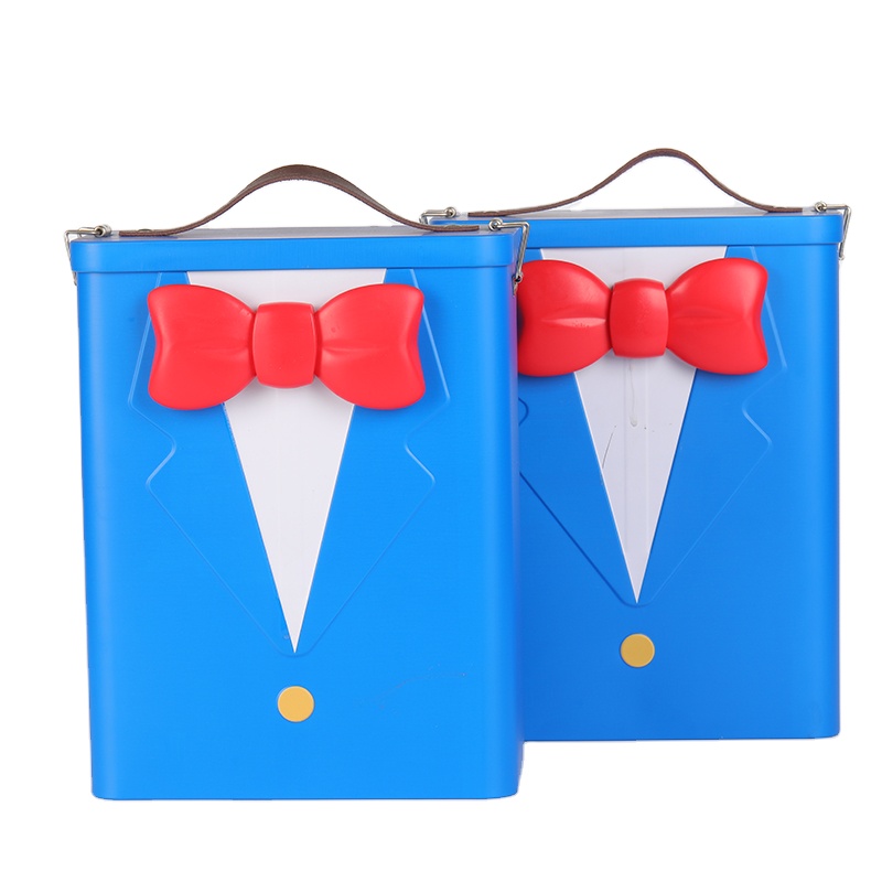 Hotsale Cookies Tin Container Boxes Food Grade Metal Tin Biscuit Cookie Box Luxury Handle Tin Cookie Jar