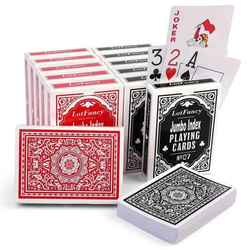 Factory Wholesale Custom Printed Playing Cards Waterproof Plastic Playing Cards Portable Poker Cards