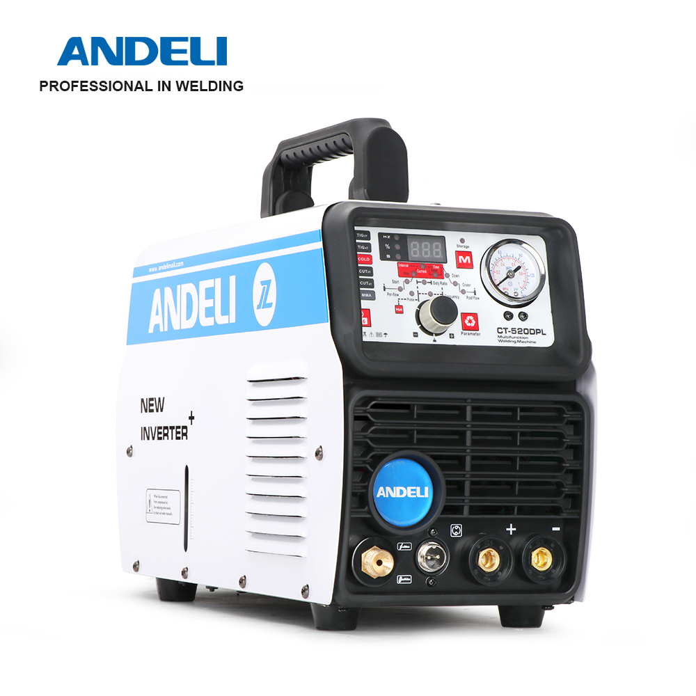 ANDELI CT-520DPL многофункциональная сварочная машина 5 в 1 с CUT/MMA/COLD/PULSE/TIG сварочный аппарат