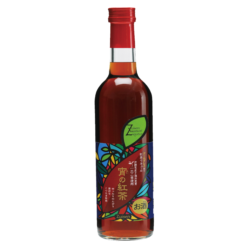Japanese wholesale zuisen liqueur black tea drink liqueurs 500ml
