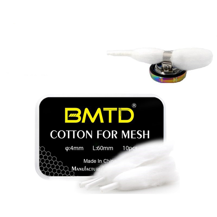 vape lace cotton with thread for Zeus X mesh coil organic long fiber cotton strips 4.0MM for wotofo profile RDA