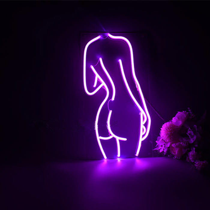 Sexy ladies back neon sign, neon sign, hanging LED, suitable for home bar window restaurant decoration