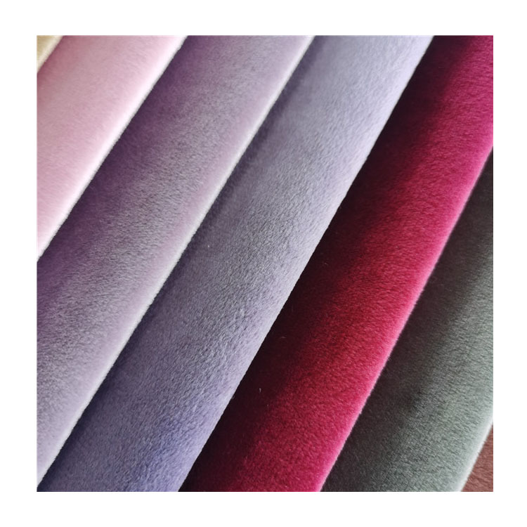 Super soft 100%Polyetser velvet fabric Holland velvet popular For sofa fabric curtain home upholstery