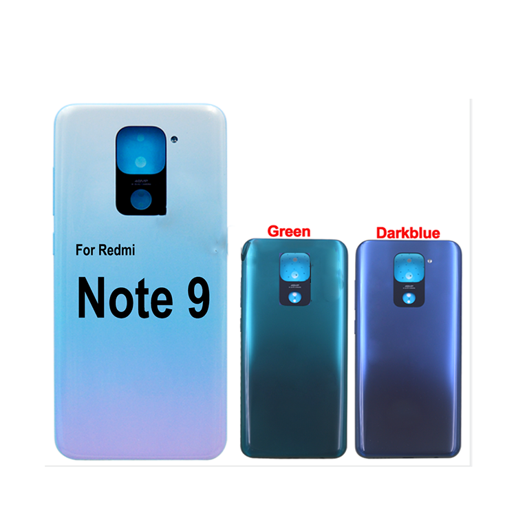 100% оригинальное заднее стекло для Xiaomi Redmi Note 9 Крышка батарейного отсека задний корпус Дверная панель чехол Note 9 задняя крышка корпуса Замена