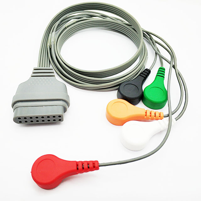 Холтеру кабель ЭКГ Эдан SE - 2003 / SE - 2012 16pin, Китай (материк), 5 оснастки CE