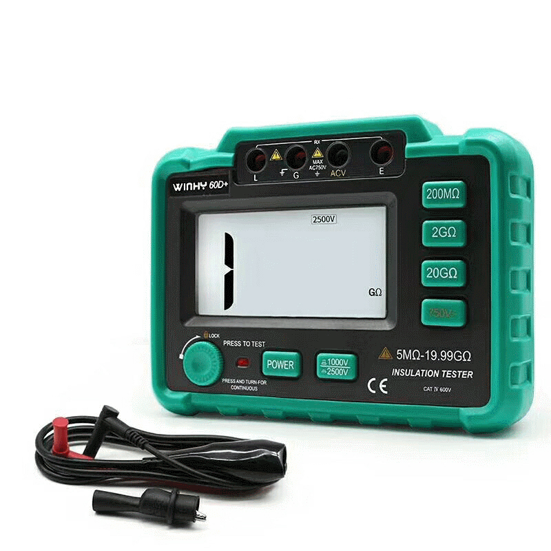 Тестер сопротивления изоляции VC60B + Megohm meter 250V 500V 1000V цифровой дисплей