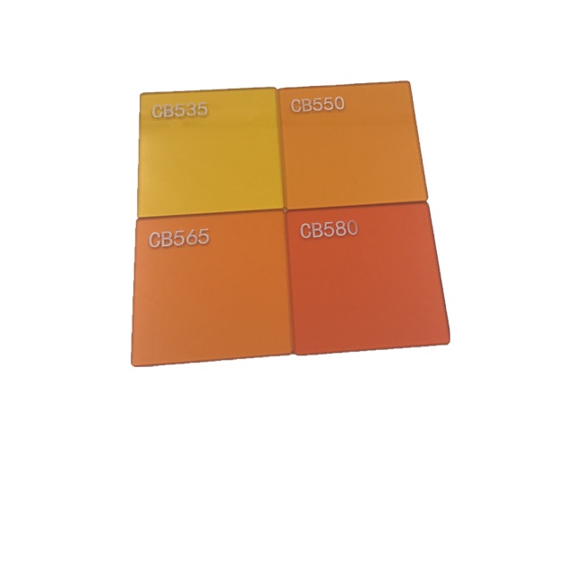 2020 New Product Composote Optical OG570 CB565 Orange Filter Glass