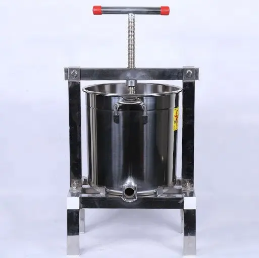 304 Stainless steel Wax press, Honey comb Press Machine, with Double layers Honey filters