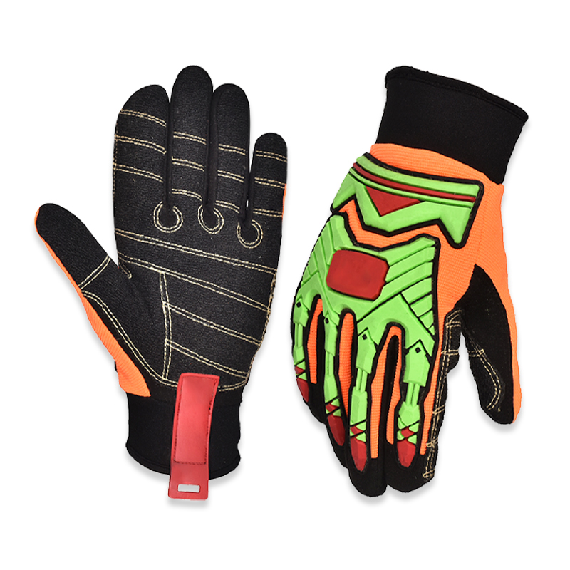 Factory New Safety Work Construction Non-Slip Safety Crinkle Work Anti Impact Welding Gloves For Mechanics Cut Resistant