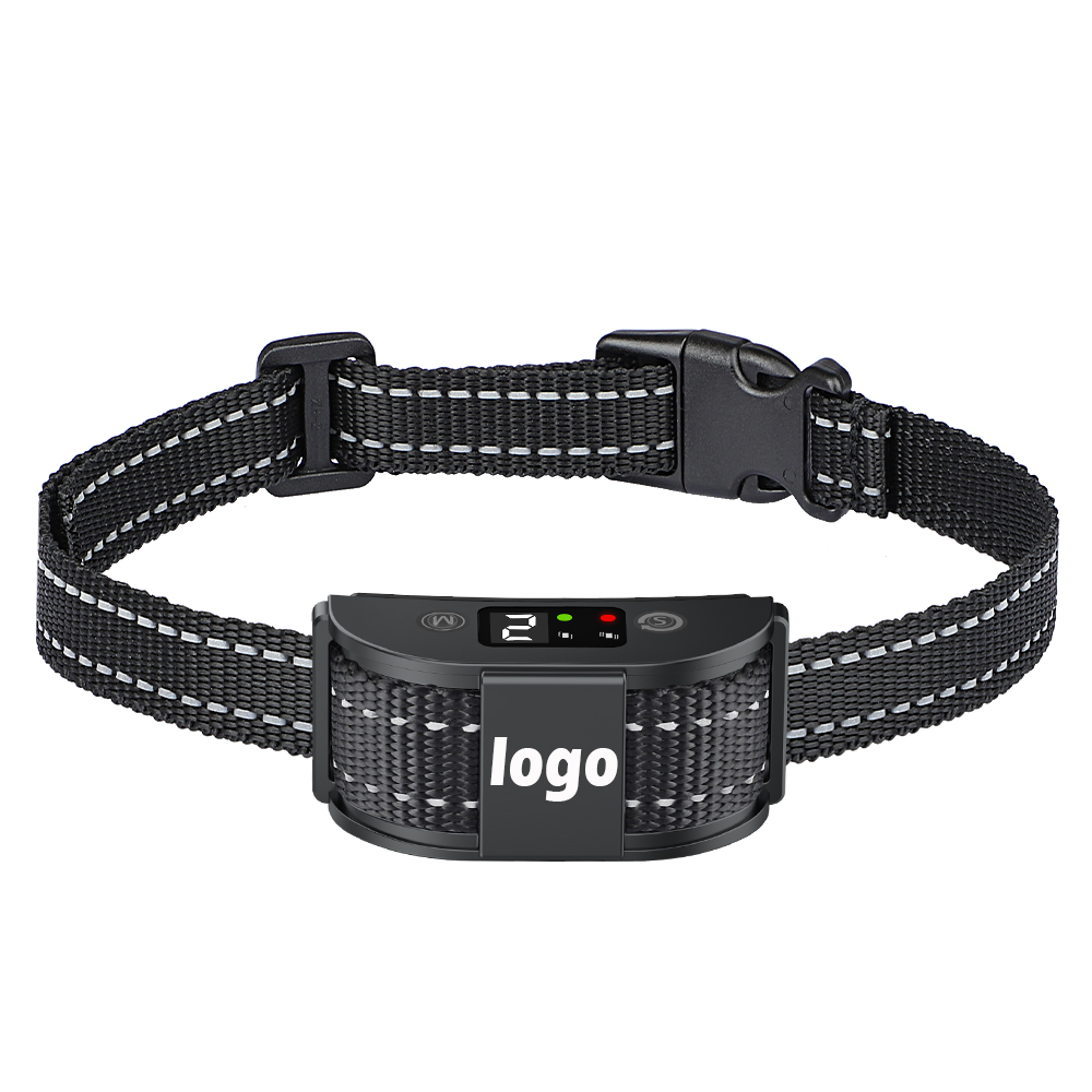 Electric rechargeable anti barking training collar waterproof vibration barking stopper