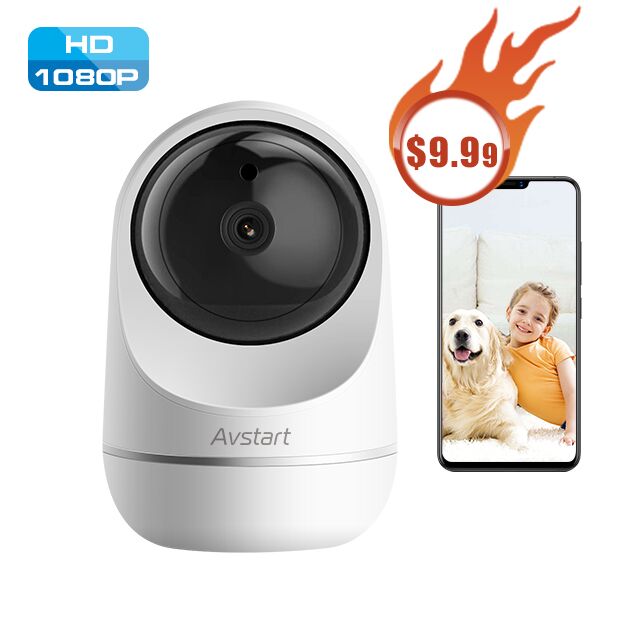 Домашняя безопасность 360 градусов 1080p Беспроводная ptz wifi ip-камера для помещений