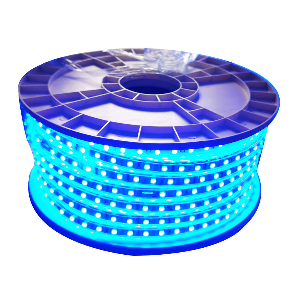 Водонепроницаемая светодиодная лента 100M 220v smd rgb 5050 с разъемом питания и пультом дистанционного управления 24 клавиши