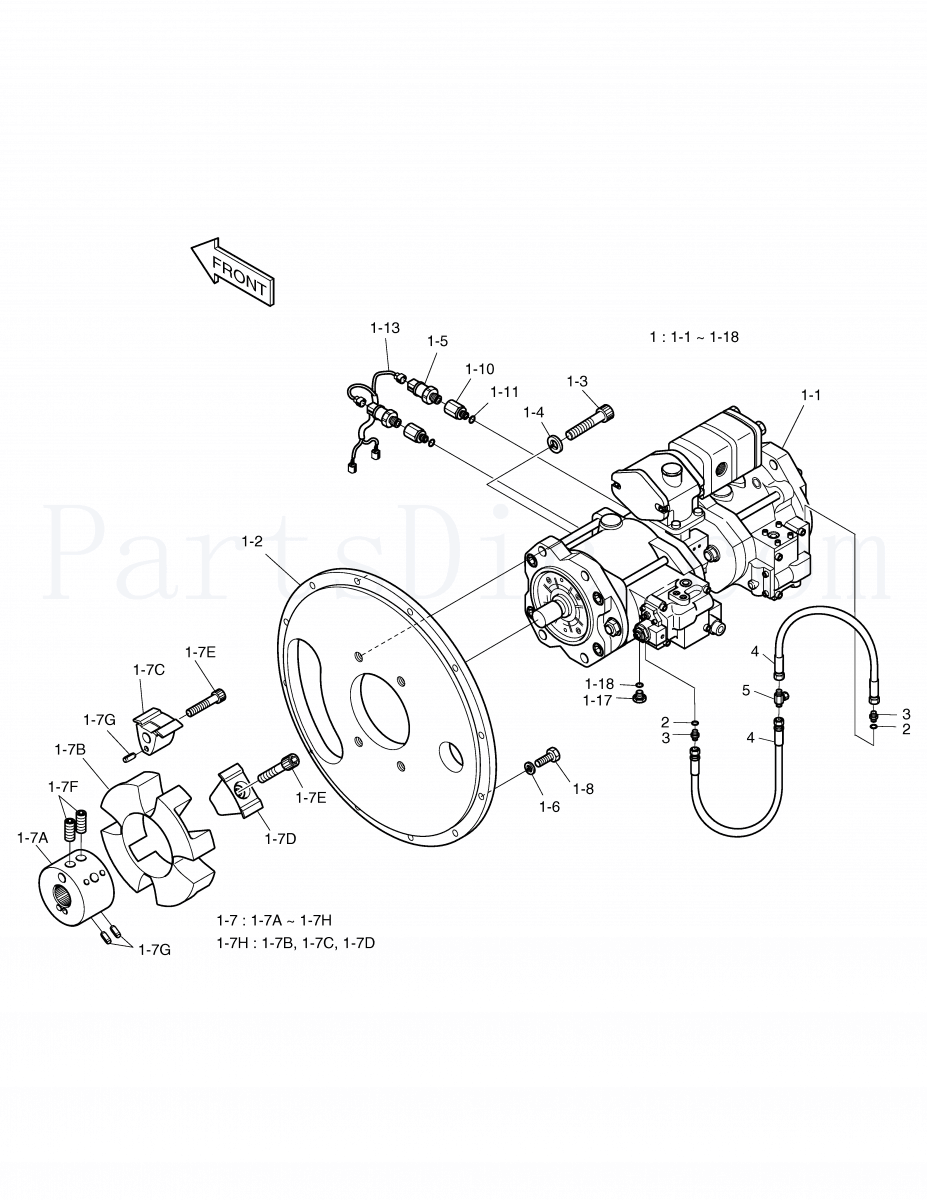PNM FK 401-00161A K3V63DTP Гидравлический поршневой насос в сборе 130W-V 160W-V Гидравлический Главный насос в сборе для экскаватора