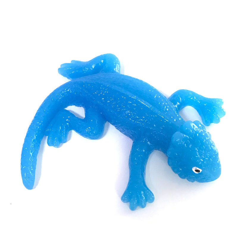 Classic TPR Soft and Sticky Hot sale TPR sticky toy stress reliever of lizard shape novelty toy for kids