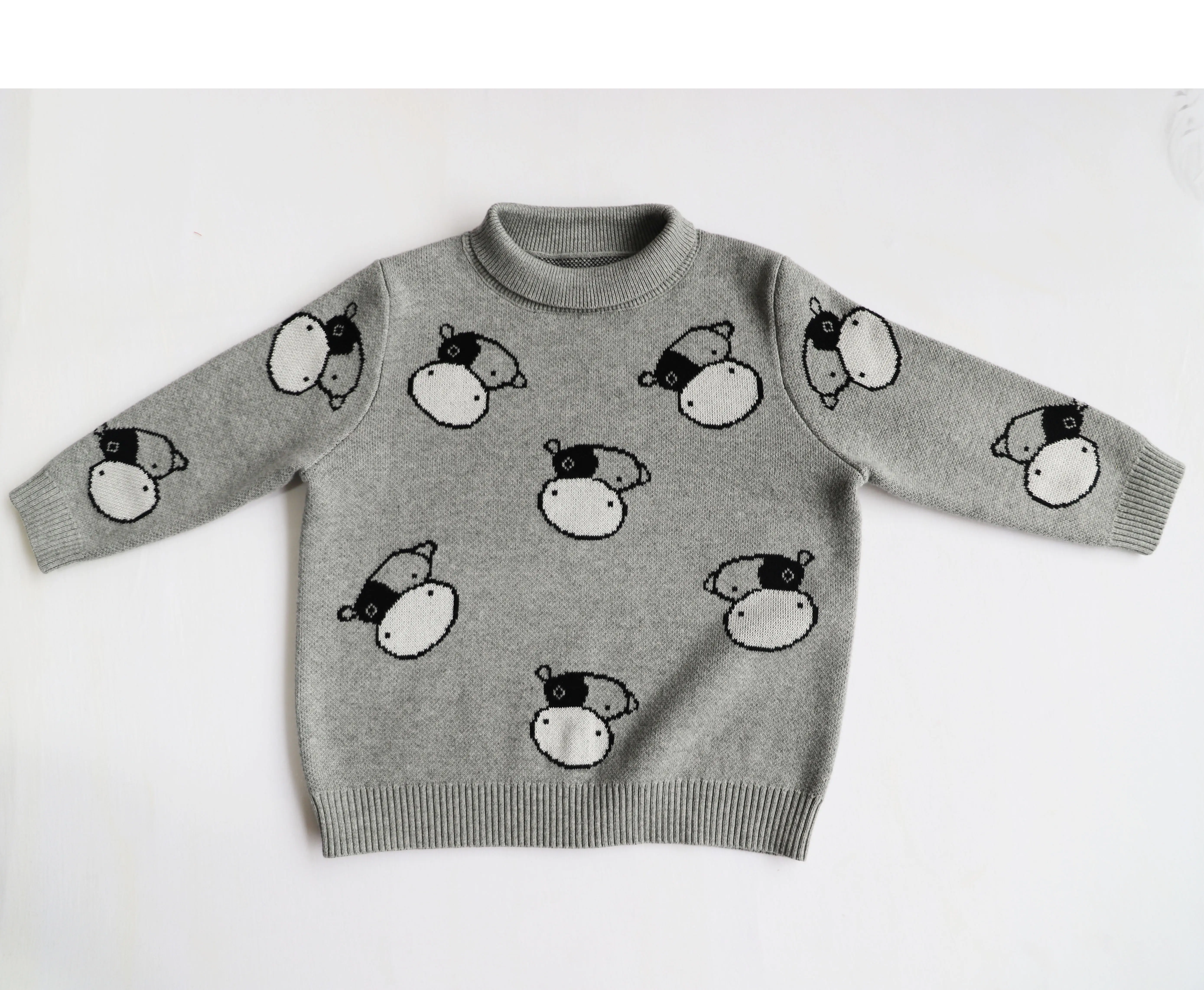 Sweater Pullover In Multicolor Fashion Vietnam Baby Boy Kids Geometric Winter Cotton