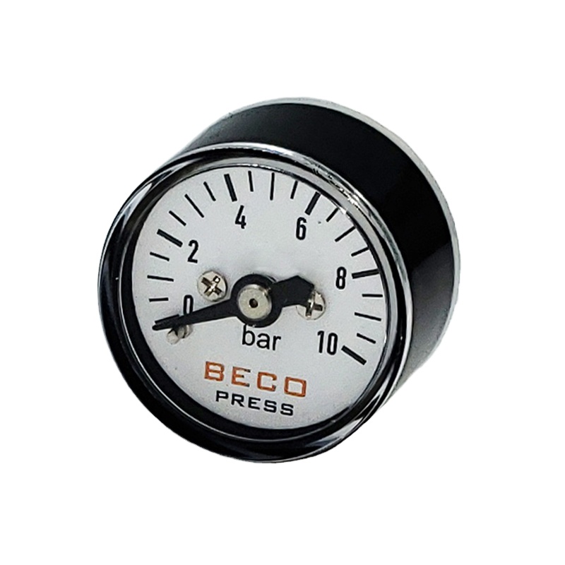 Мини-манометр BECO, 1 дюйм, 10 бар, с корпусом из АБС-пластика