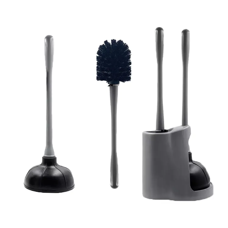 2022 New Styles Economical Eco Bathroom Cleaning Combo Toilet Plunger And Brush Set