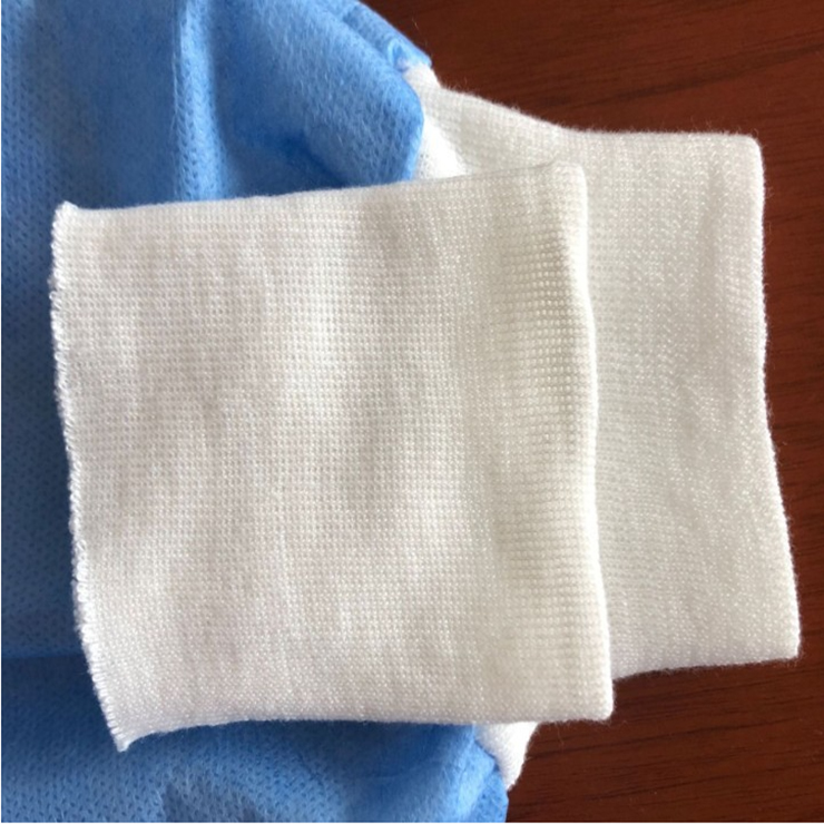 Custom surgical gowns isolation gowns 100% Polyester disposable rib knit cuffs 1 buyer