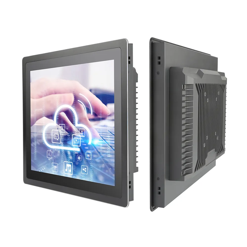 Industrial Panel Pc 19 Inch Capacitive/Resistive Fanless J1900 I3 I5 I7 Processor Industrial Touch Screen Panel PC Aluminum Industrial PC