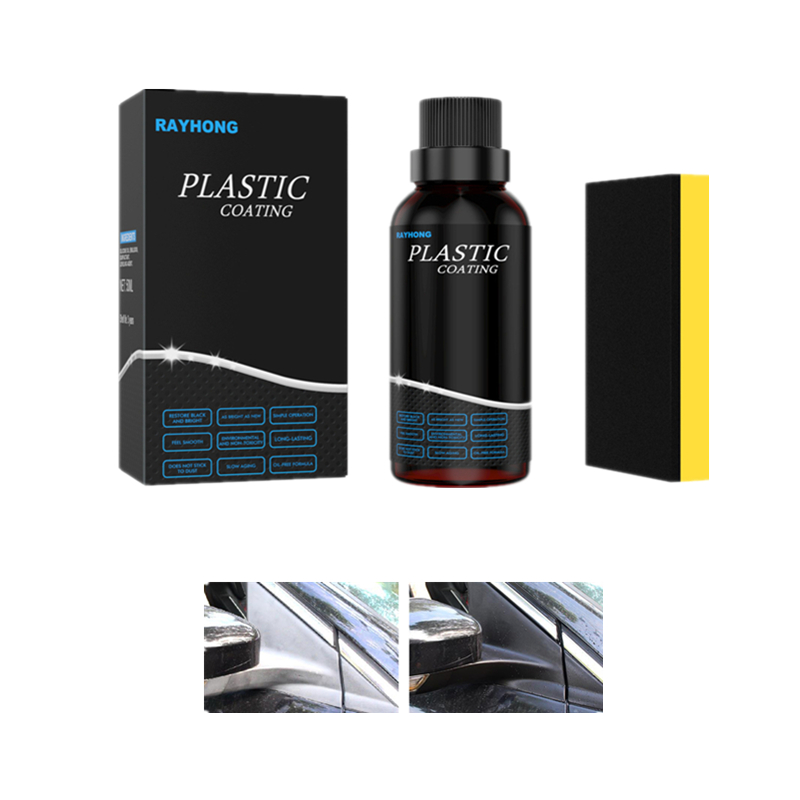 Rayhong 50ml car plastic parts retreading coating leather dashboard cab rubber refurbishing coating agent for white spot