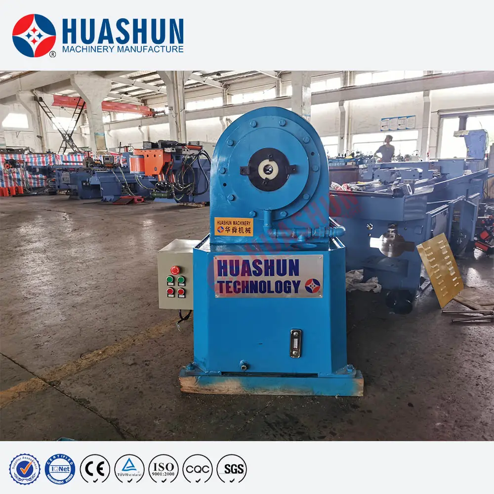 HUASHUN ZTM-50 Automatic pipe taper reducing machine for table or chair leg