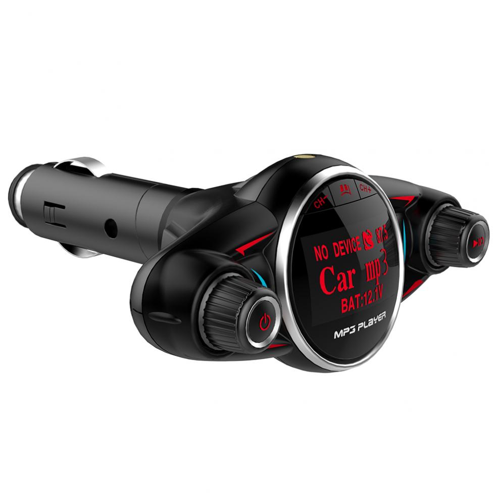 Беспроводной автомобильный Bluetooth MP3-плеер BT08, FM-передатчик, AUX аудио приемник, TF USB флеш-музыкальный плеер, комплект зарядного устройства с двумя USB-портами