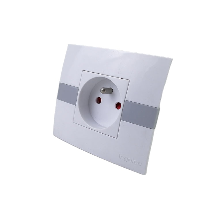 Ingelec Original Prise de commande 2P+T simple bakelite grise norme francaise