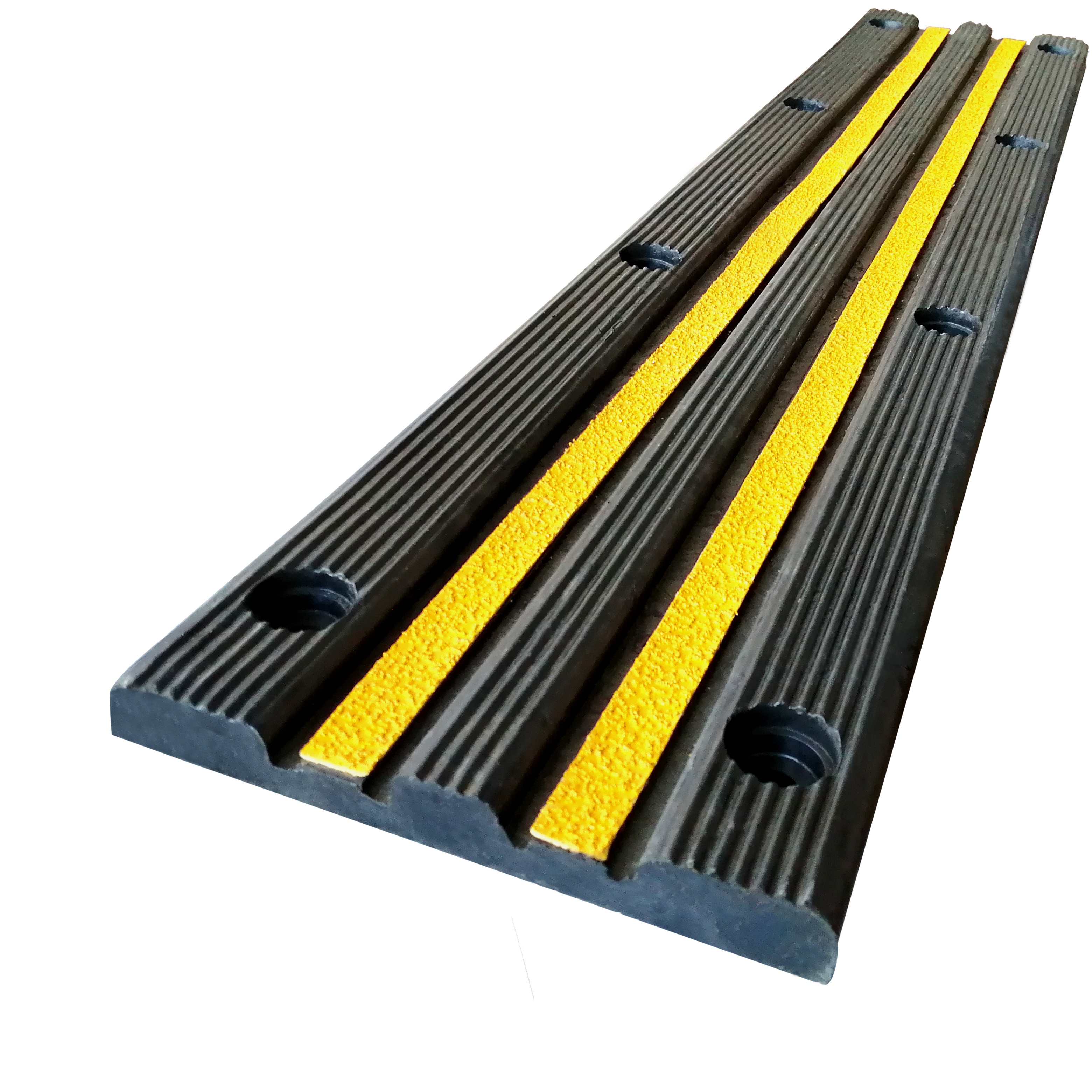 factory Wholesales Black & Yellow high quality Rubber Loading Dock Garage guard protector Wall Bumper