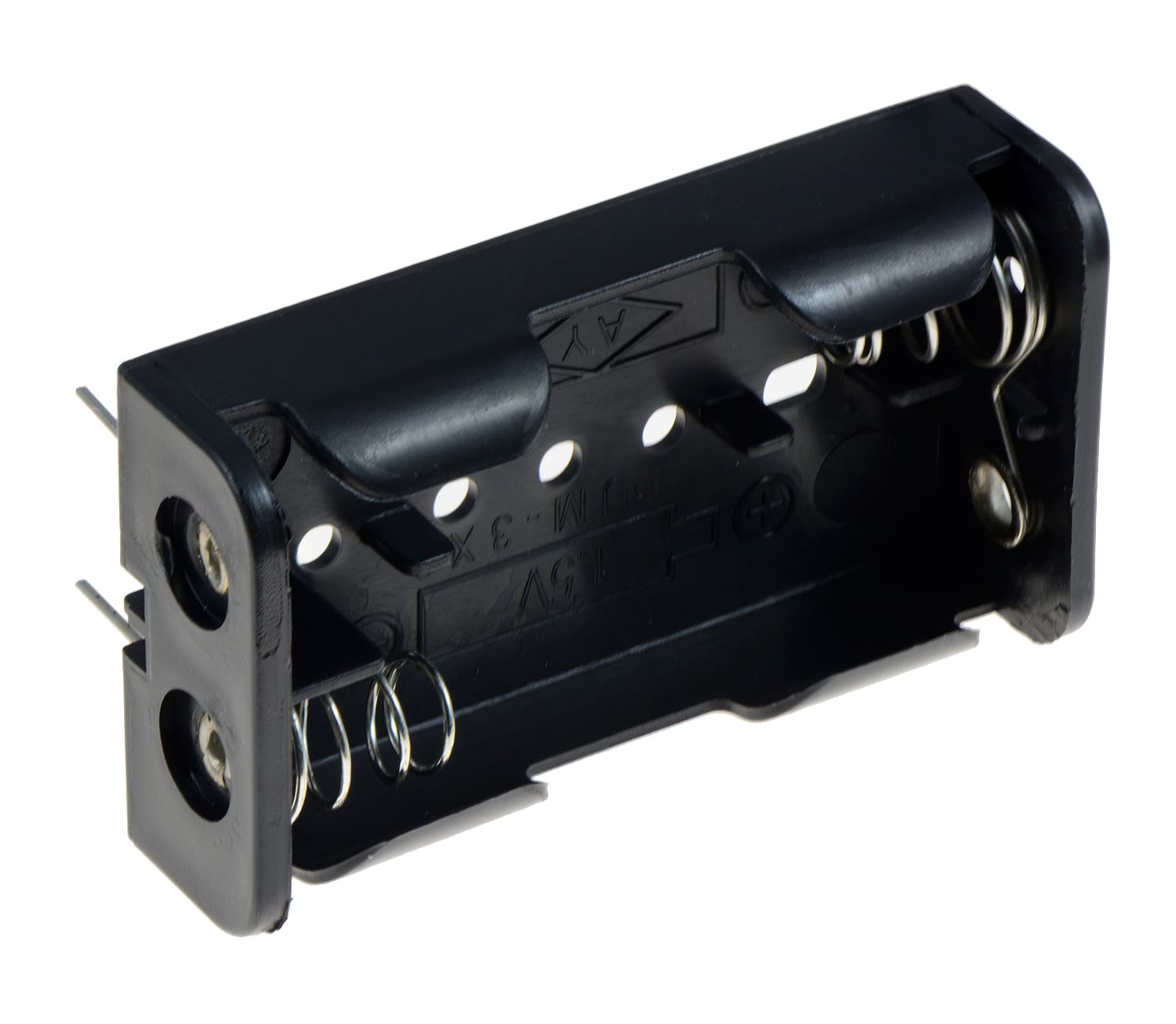 2 x AA Battery Holder Box With Pin Without Cover 12V 23A Battery Holder Spring Clamp Box