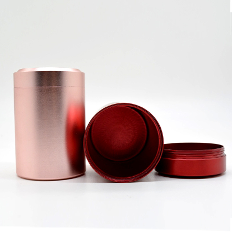 Metal Container Aluminum Tin Cans Round Tea Tin