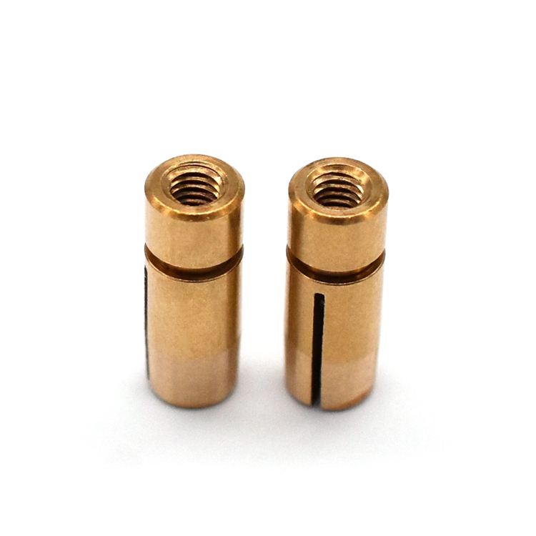 JIYAN CNC Lathe Brass Products CNC Machining Turning Hardware Accessories Grooved Brass Parts Custom Brass Machining