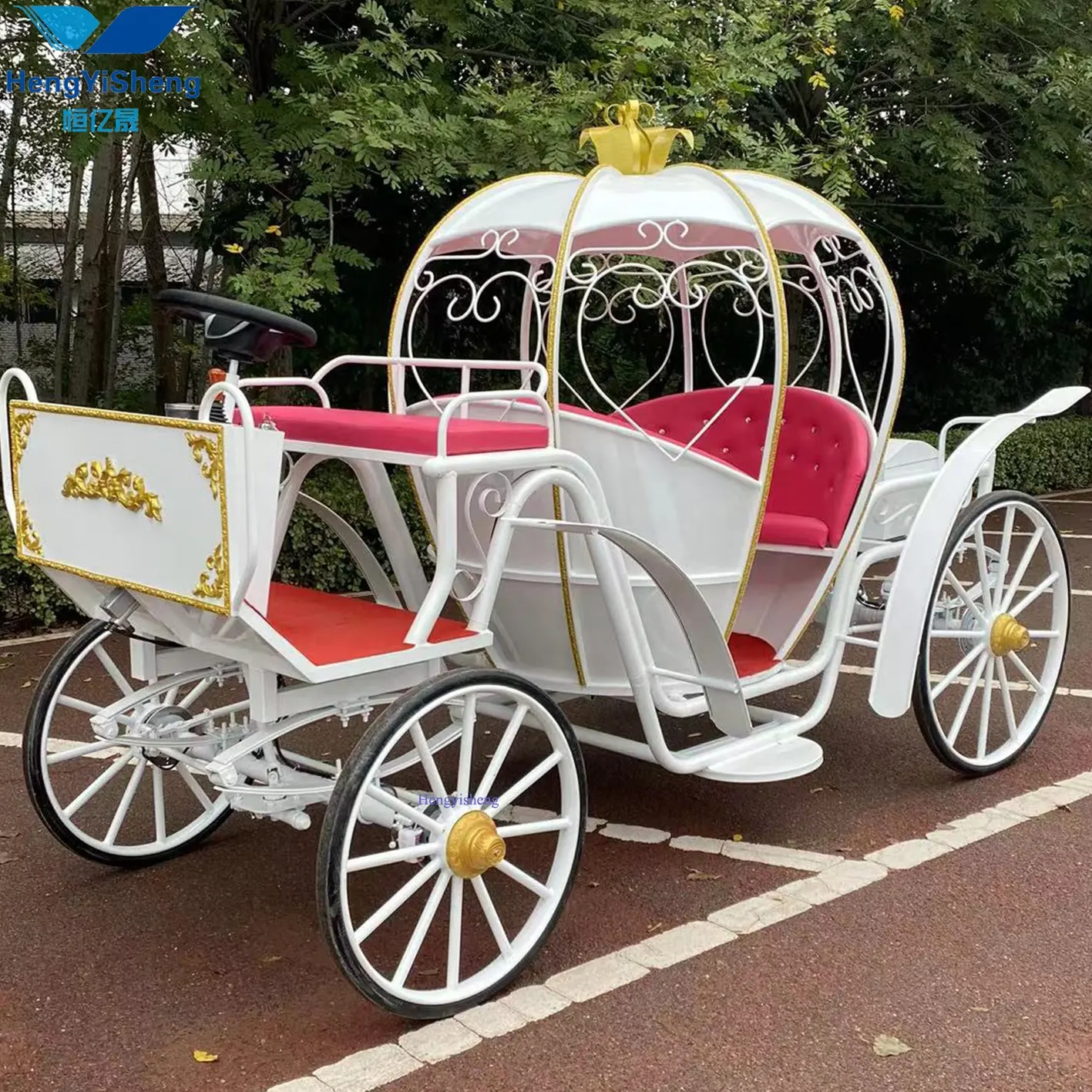 High Quality Horse Carriage Cinderella Pumpkin Carriage For Sale/Hot Sell Popular Cinderella Pumpkin Horse Carriage