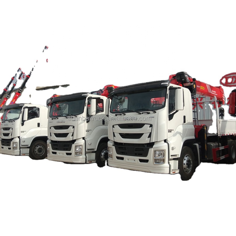 China 15 ton truck Cranes with Military quality 6*4 NEW SQ12SK4Q straight boom Crane for Sale