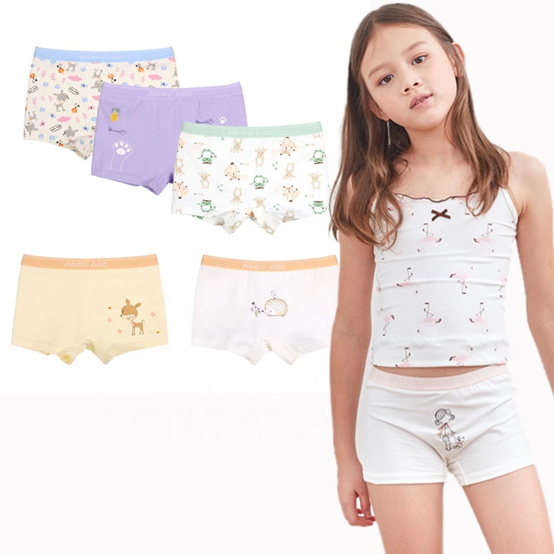 Cheap girls panties cotton cartoon child girls underwear Chinese model